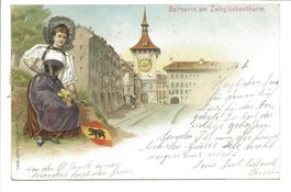 Bernerin am Zeitglockenturm - Tracht - Altstadt - Litho 1900