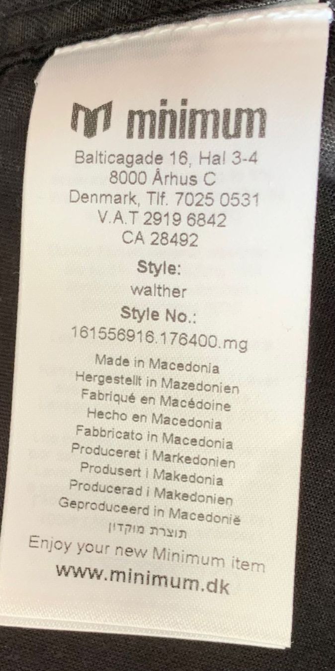 Camicie: Marke Minimum Denmark Walther Hemd schwarz neu Grösse M – Nuovo e nell'imballaggio originale da Nussbaumen AG venduto da normajeanbaker 1