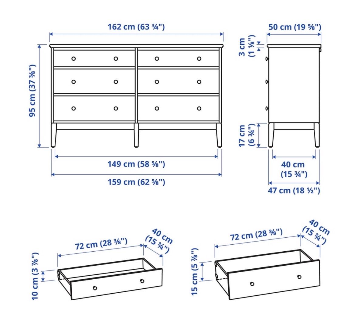 Ikea Cassettiere: IKEA IDANÄS Kommode – Dunkelbraun – Usato da Küsnacht ZH venduto da kri_wr7q 1