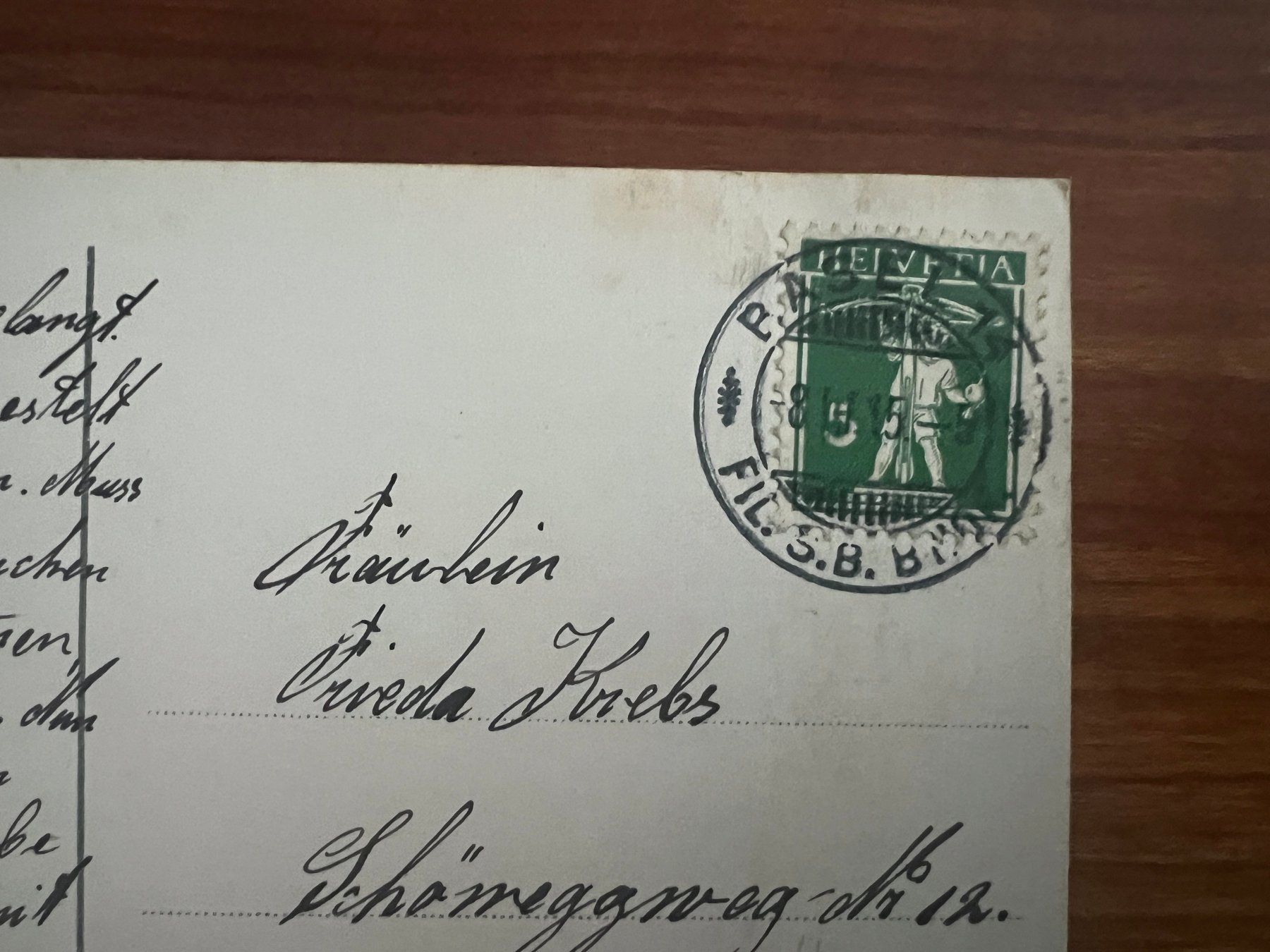 Ansichtskarten: AK   1915  Basel   (G3117) – Gebraucht aus Hinwil von Sidi4 1