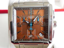 TISSOT QUADRATO quarz chrono braun