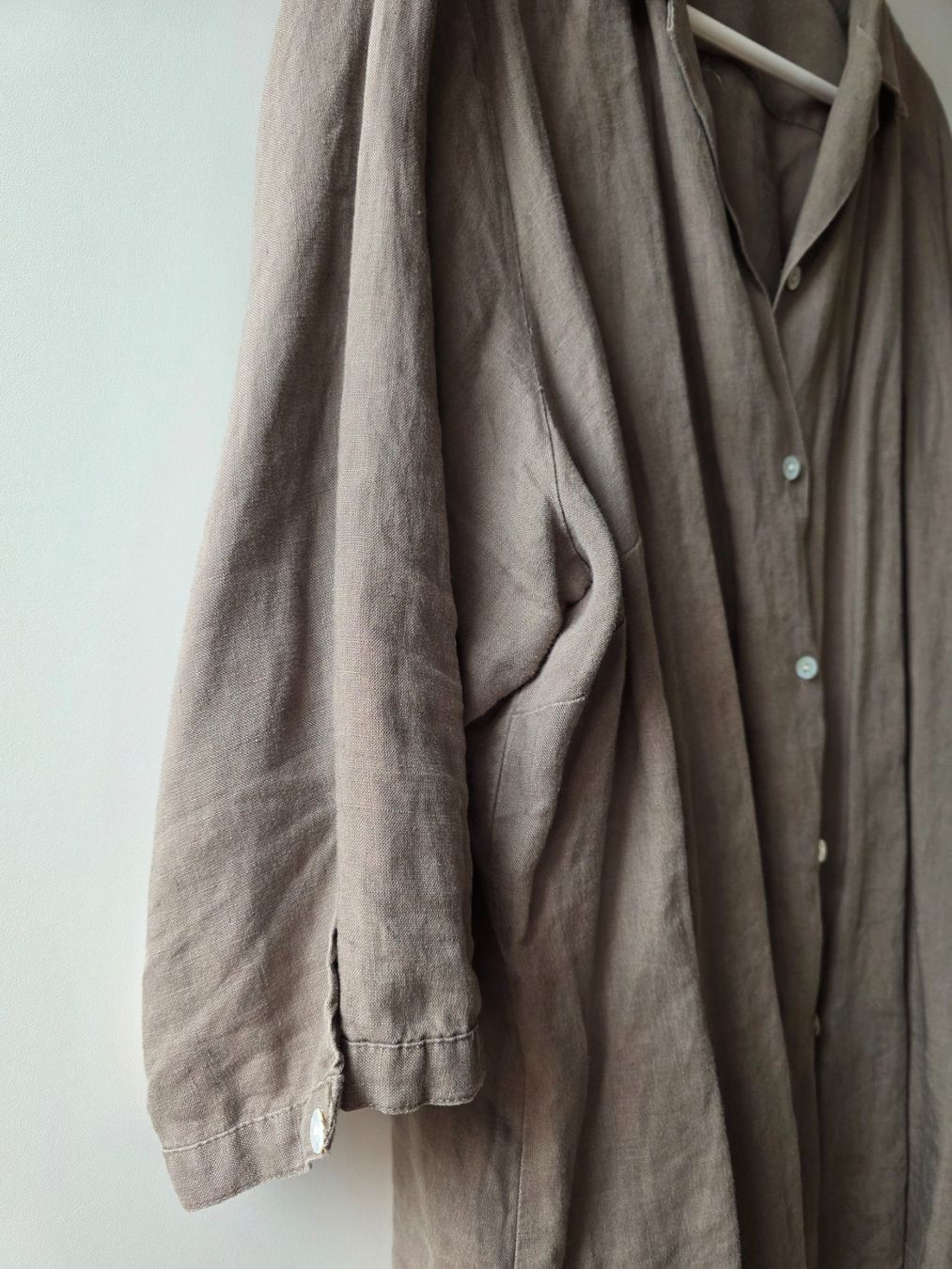 H&M Camicette: Letzte Gelegenheit / Leinen Bluse Gr. 54 oliv / khakifarbig – Usato da Riehen venduto da robs2026 3