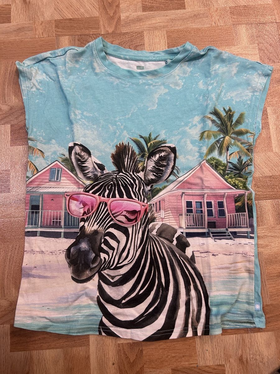 Blusen, T-Shirts & Tops: Kuules Zebra T-Shirt 134/140 – Gebraucht aus Jona von Tidy76