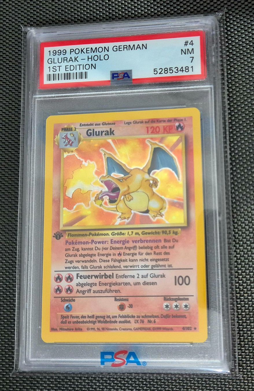 Giochi: Pokemon - Glurak PSA 7 Holo first Edition – Nuovo (secondo la descrizione) da Urdorf venduto da amarzehic