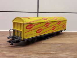 Roco HO DC : CFF wagon Hbis de nettoyage "Maggi"