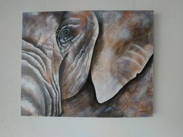 Leinwandbild Elefant