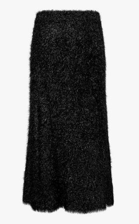 Strickjupe Allude schwarz Glanz Gr 36
