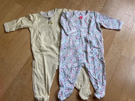 2 Petit Bateau Bateau Baby Strampler Gr. 60, ungetragen