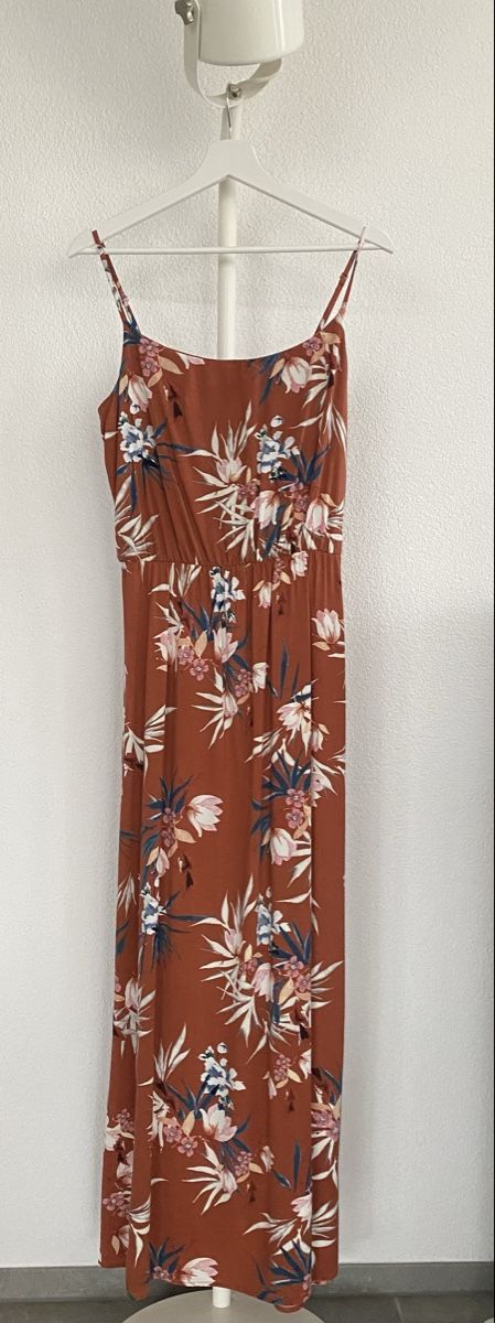 Only Vestiti: Sommerkleid rotbraun mit Blumenmuster – Usato da Dachsen venduto da Jay_3
