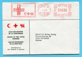 Brief Genève 1969 - Ligue des Sociétés de la Croix-Rouge