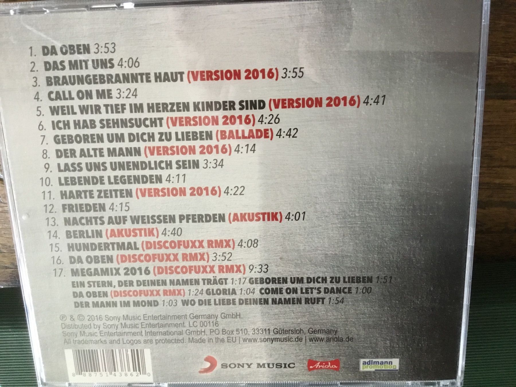 CD: Nik P. Da Oben #16 CD neuwertig. U – Usato da Thierachern venduto da sweden08 1