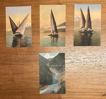 4 antike schöne Ansichtskarten