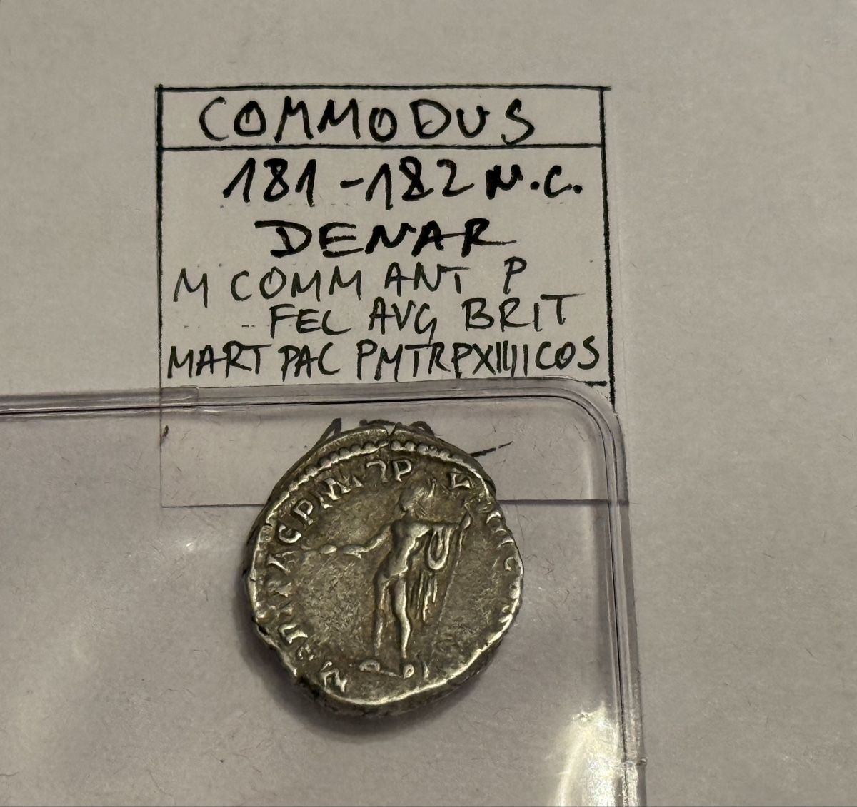 Alle Münzen: Silberdenar - Commodus 181-182 n. Chr.  – Gebraucht aus Zürich von daki81 1