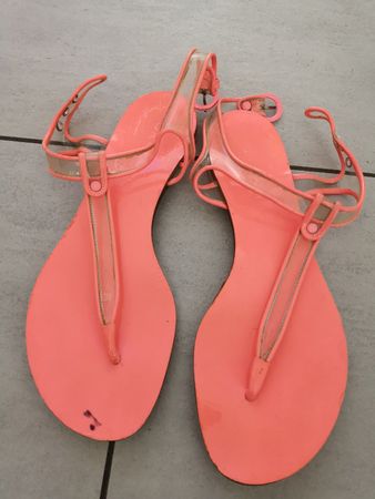 Casadei Sandale Gr. 38, Koralle Sommer Look - 