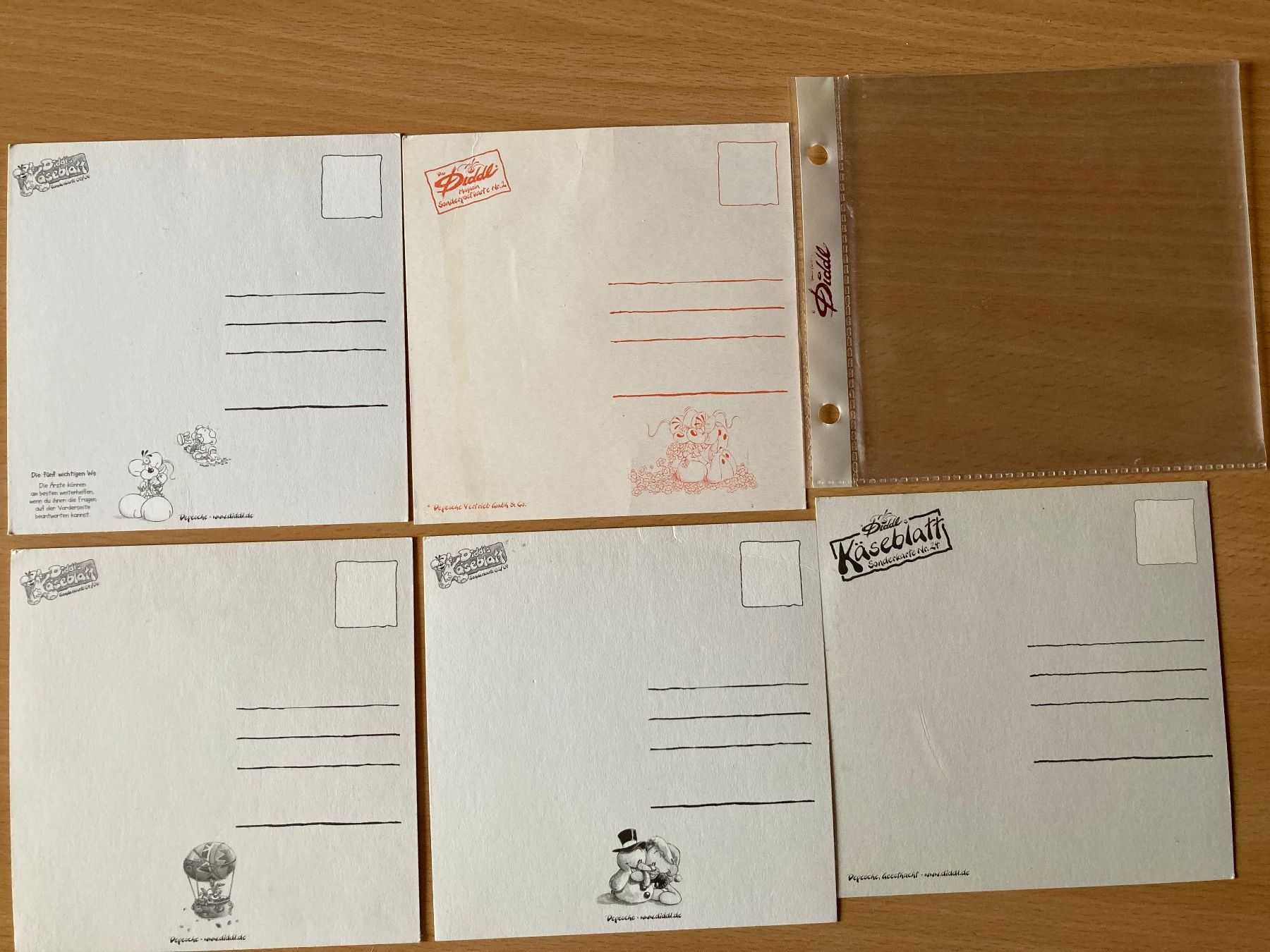 Cartes postales: 5 Diddl Postkarten, 12 cm x 12 cm – D'occasion à Lütisburg par wiesenpippau 3
