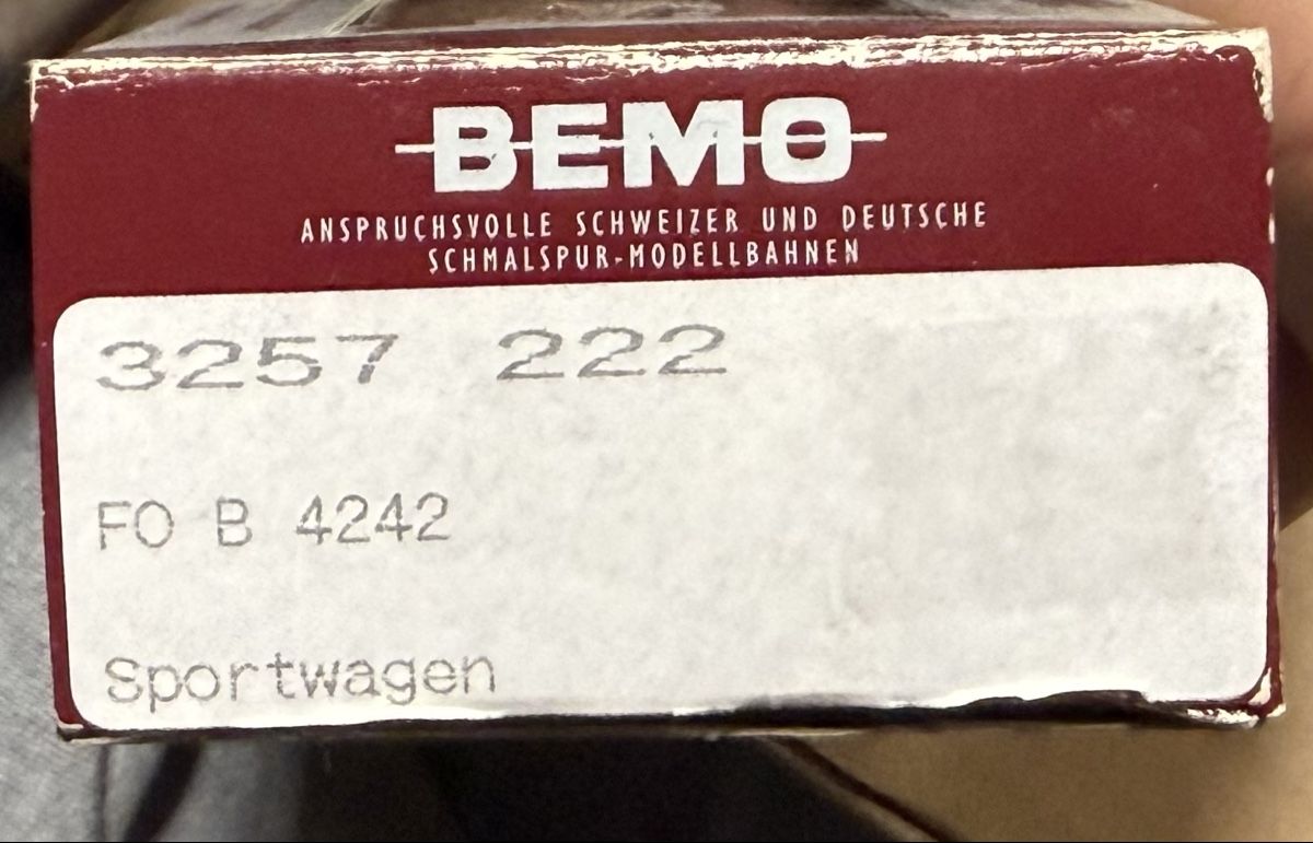 Bemo Modellini di ferrovie: Bemo FO Sportwagen – Usato da Thusis venduto da Jasmin1991995 1