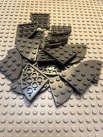 Lego 8x Platten (30565) 4x4 dunkelgrau