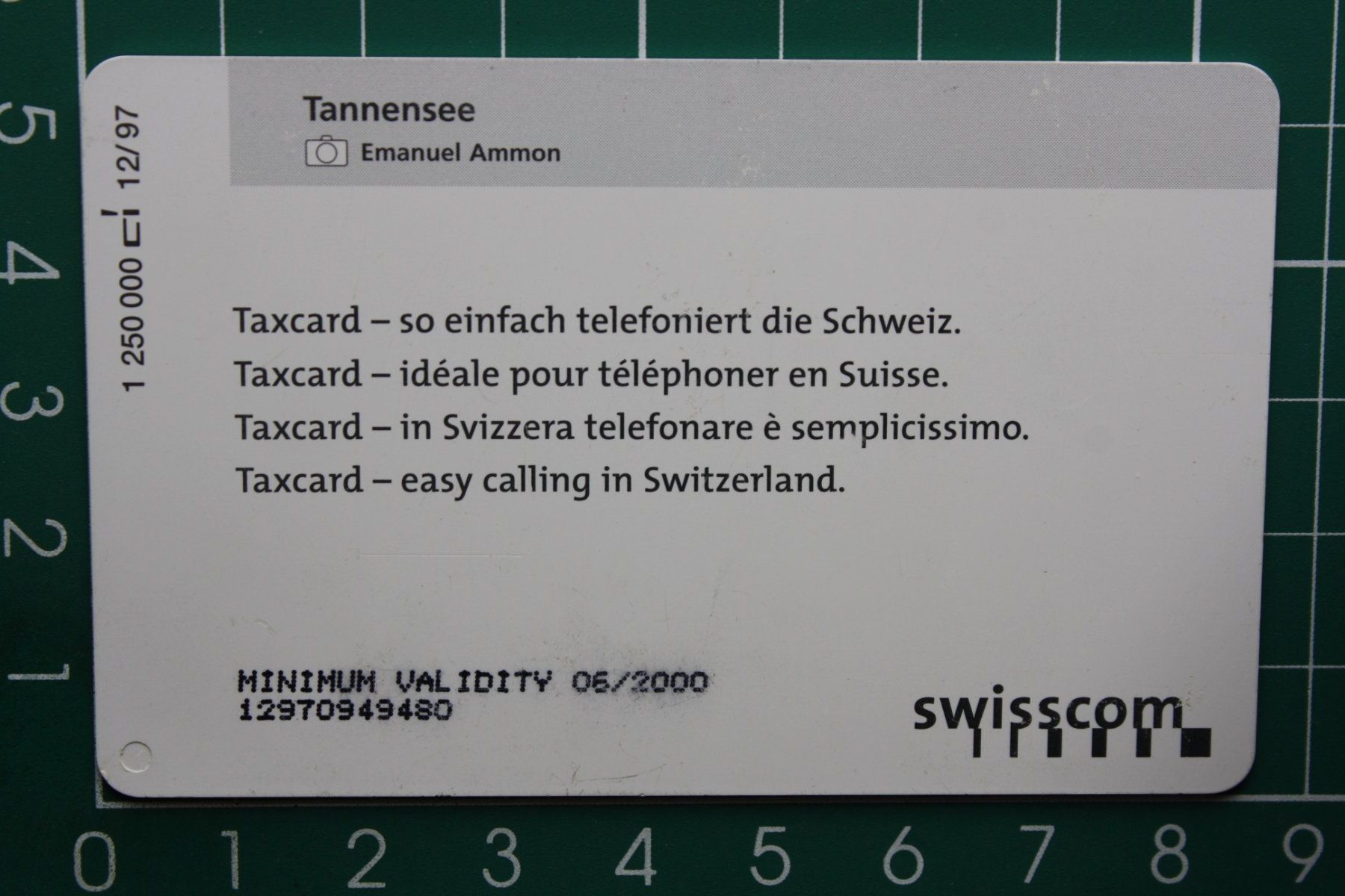Swisscom Schede telefoniche: swisscom taxcard /geschenkkarte – Usato da Laupen BE venduto da Gufi57 1