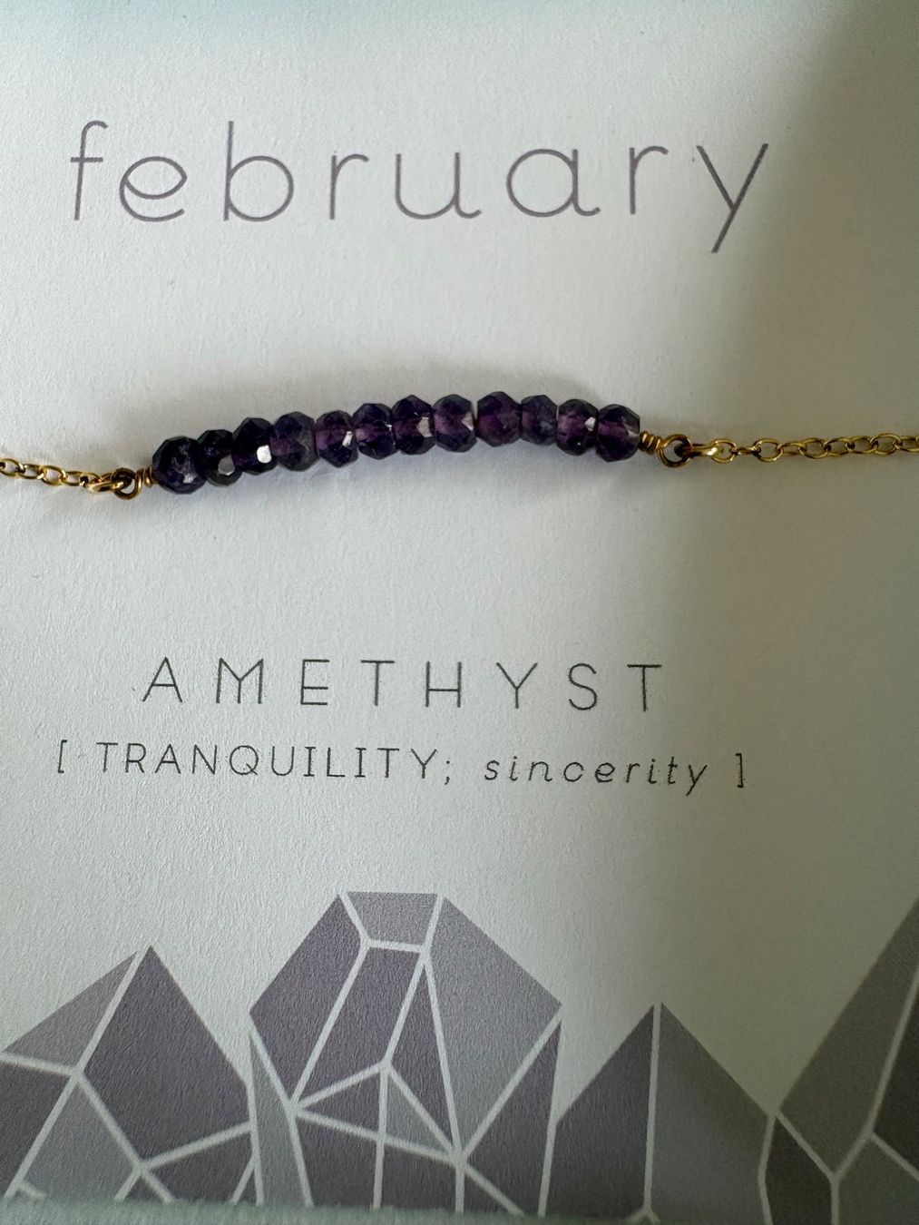 Bracciali & Braccialetti: Amethyst Armband, neu, ungetragen – Nuovo e nell'imballaggio originale da Wilen b. Wollerau venduto da Posmind 1