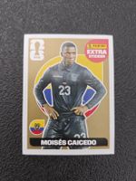 Panini WM Extra Sticker Moises Caicedo ( Gold )Neu!+Bonus