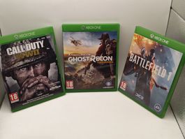 Xbox One Spiele Call of Duty Battlefield Ghost Recon
