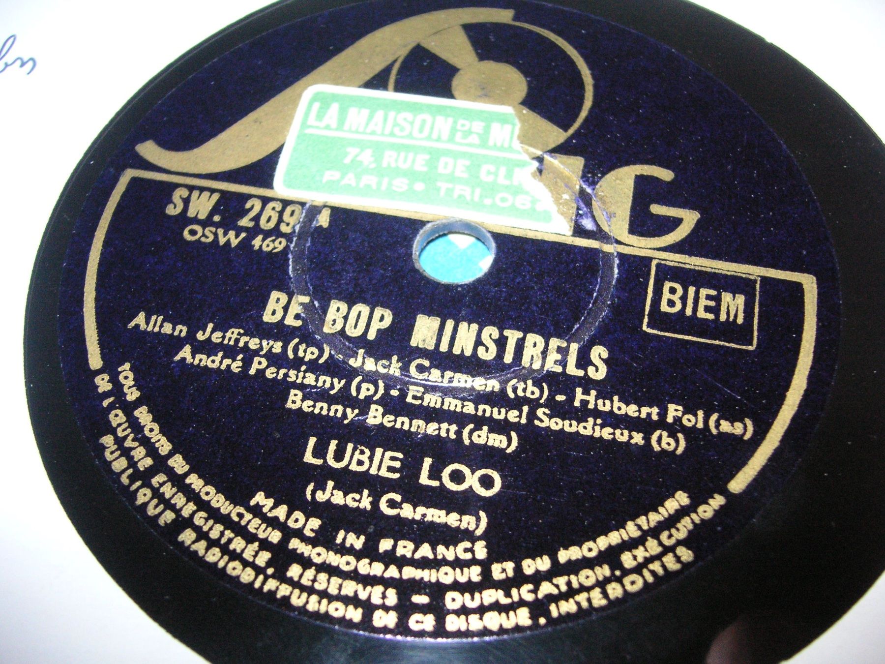 Dischi in vinile: DISQUES 78 TOURS – Usato da Lausanne venduto da Leag 7