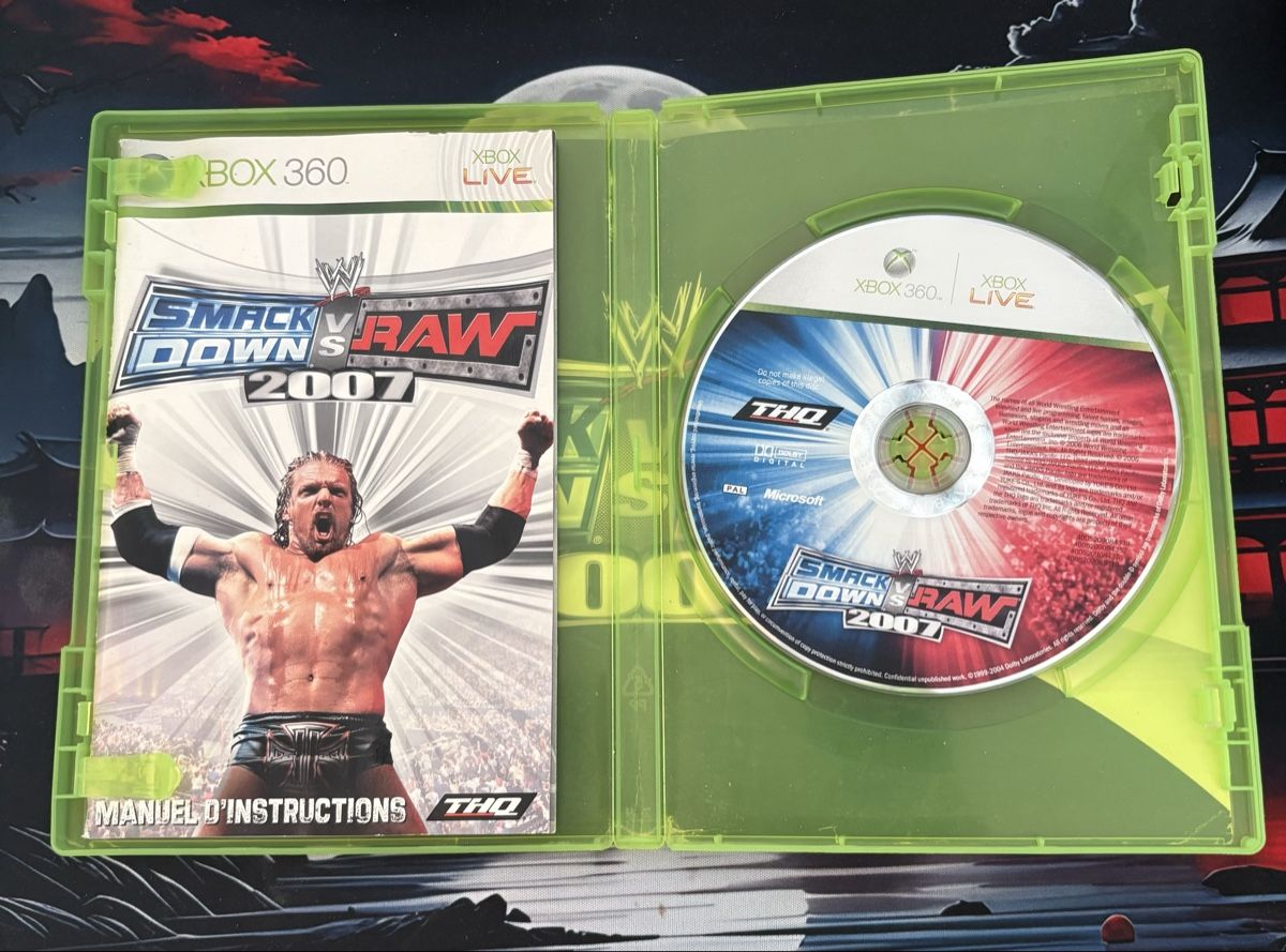 Microsoft Spiele: Jeu WWE SmackDown vs Raw 2007 pour console Xbox 360 – Gebraucht aus Thônex von LaBoutiqueduRems31 2