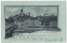 Vollmond-Karte:   Gruss   aus   Schaffhausen !