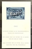 1945 / Spende Block **W21 an die Kriegsgeschädigten