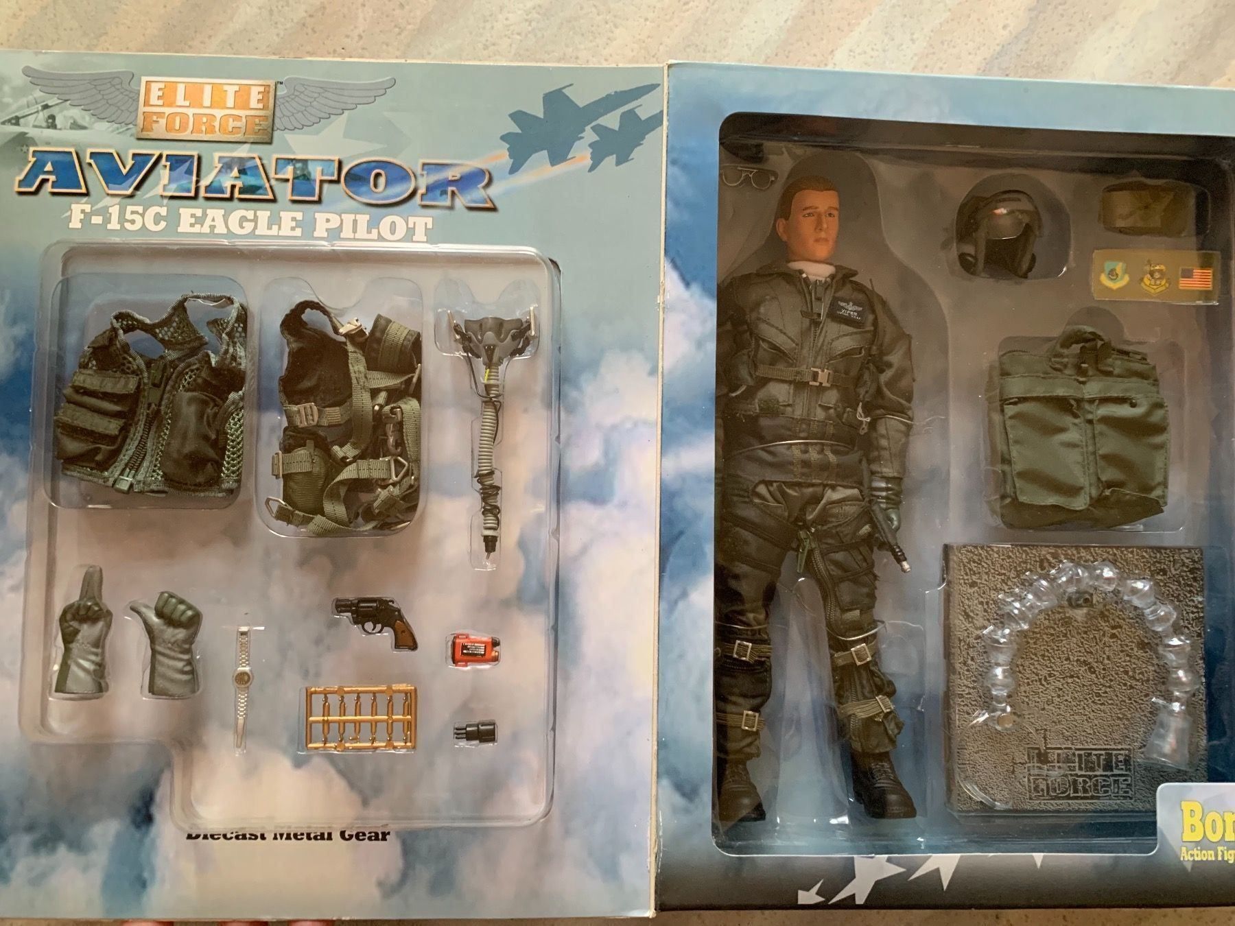 Figurine F-15C Eagle Pilot - Elite Force (Neu und originalverpackt