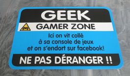 Panneau Gamer Zone "Ne pas déranger" 🕹️🎮👾
