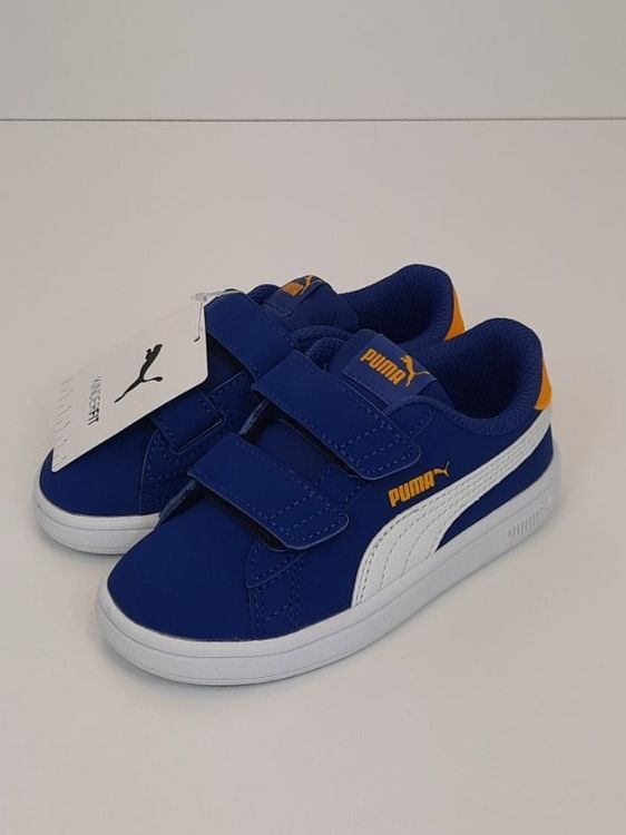 PUMA Kinder Sneaker blau weiss Klett 23 (Neu und