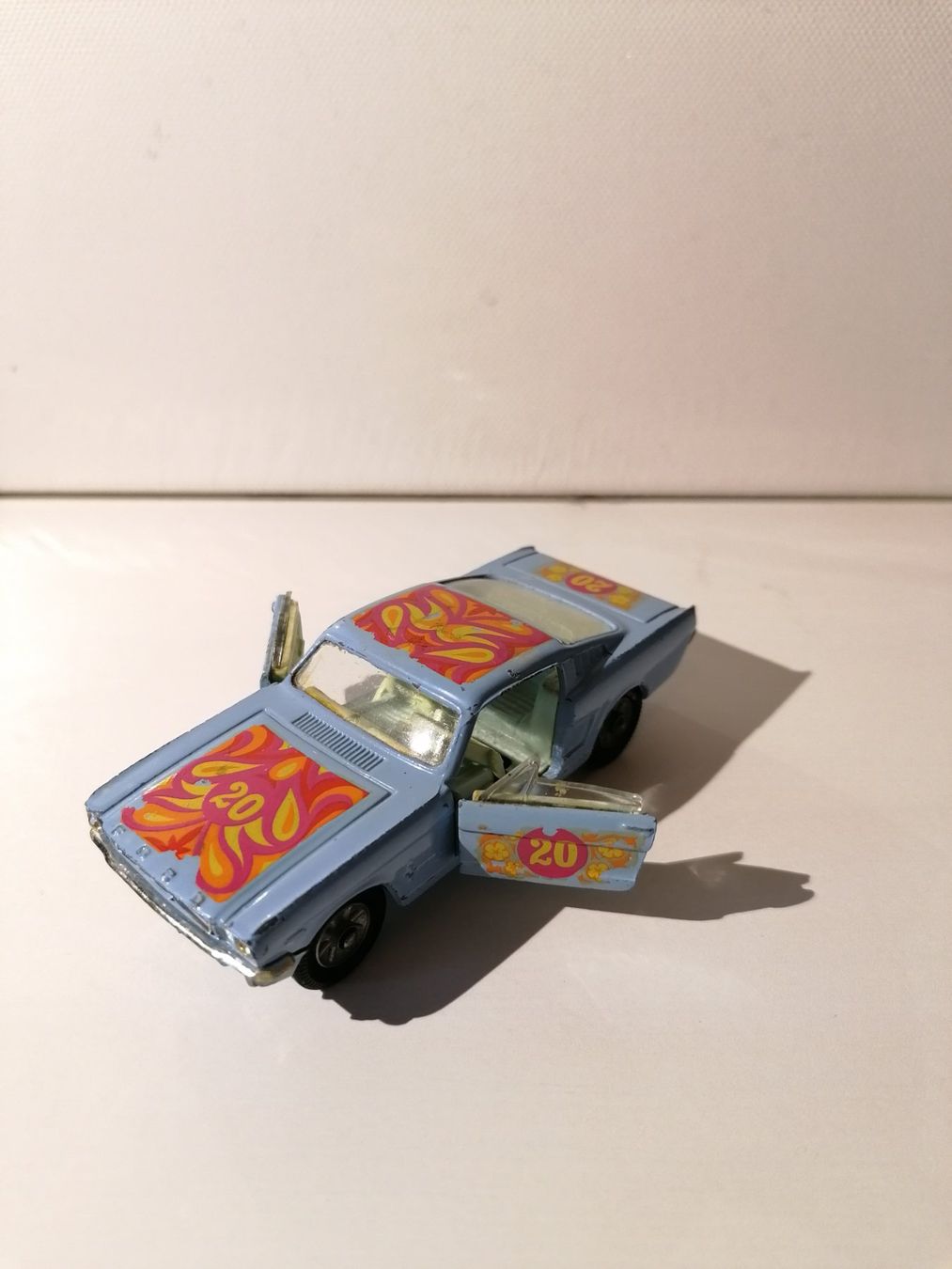 Corgi Toys Modellini d'auto: Corgi 348 MUSTANG FASTBACK 2-2 FLOWER POWER – Usato da Binningen venduto da samorga21 2