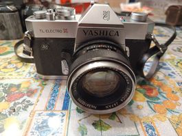Yashica TL Electro X camera with 50mm lens and case
