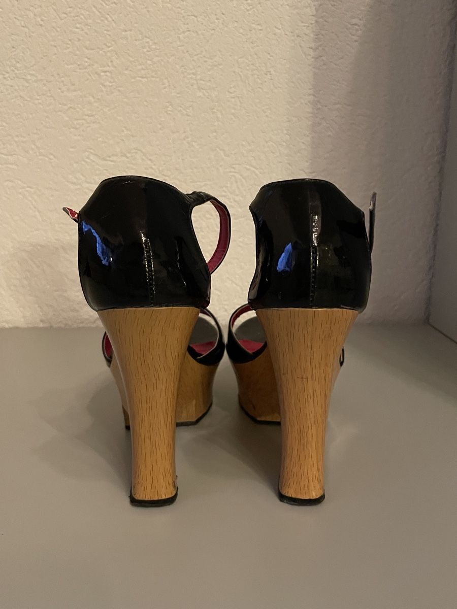 Scarpe da donna: Sandales compensées noires Promise, taille 37.5 – Nuovo (secondo la descrizione) da Vuadens venduto da Nina11 2