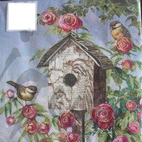 Serviette lovely birdhouse (1302) 2Stk.