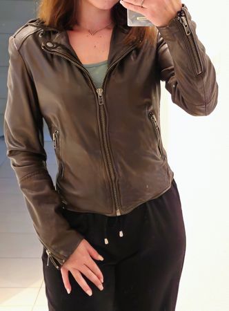 Muubaa Lederjacke, Gr. 36, guter Zustand, Braun