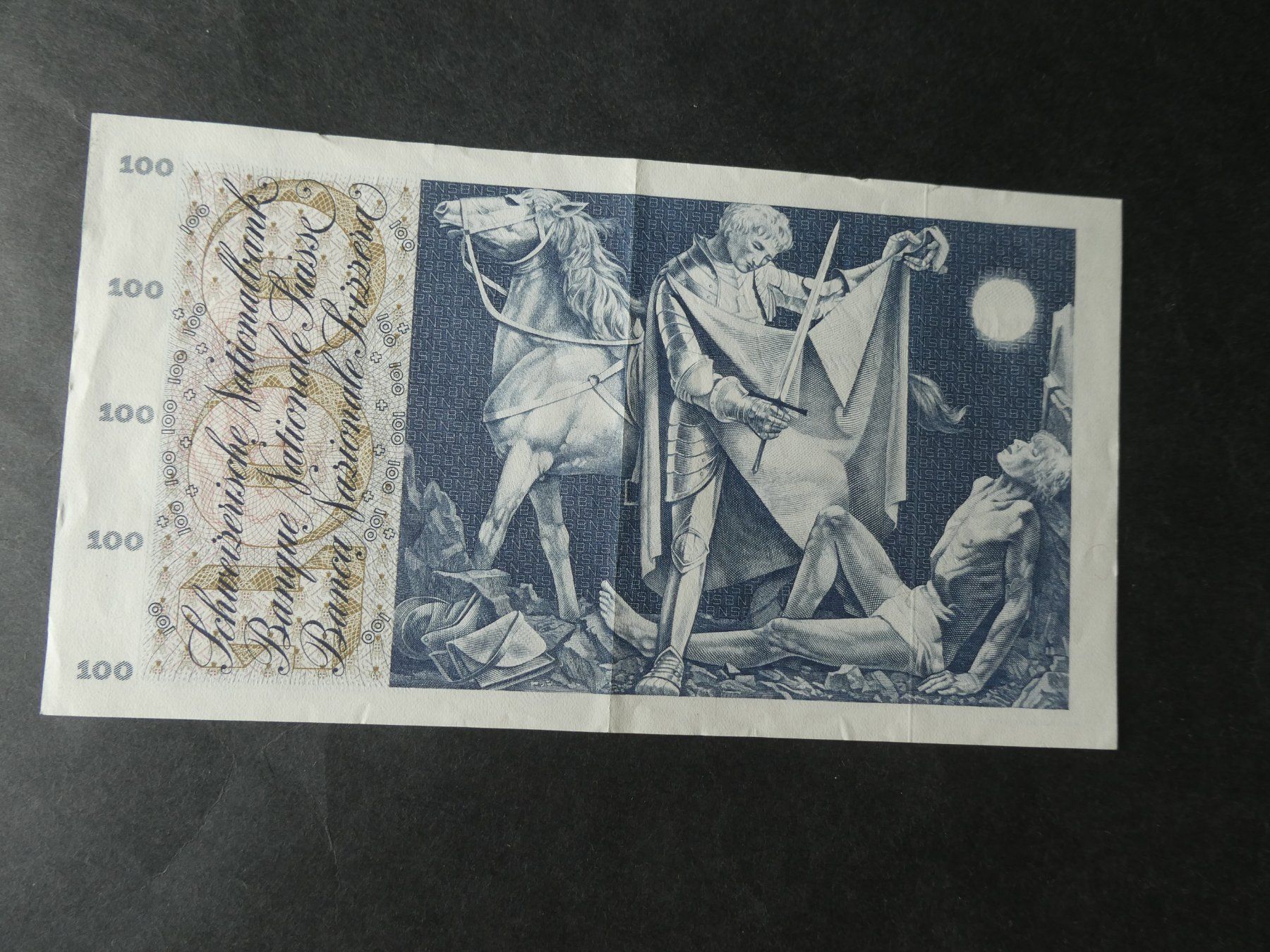 Billets de banque: Schweiz 1971, 100 Franken – D'occasion à Hinterforst par Rohusri 1