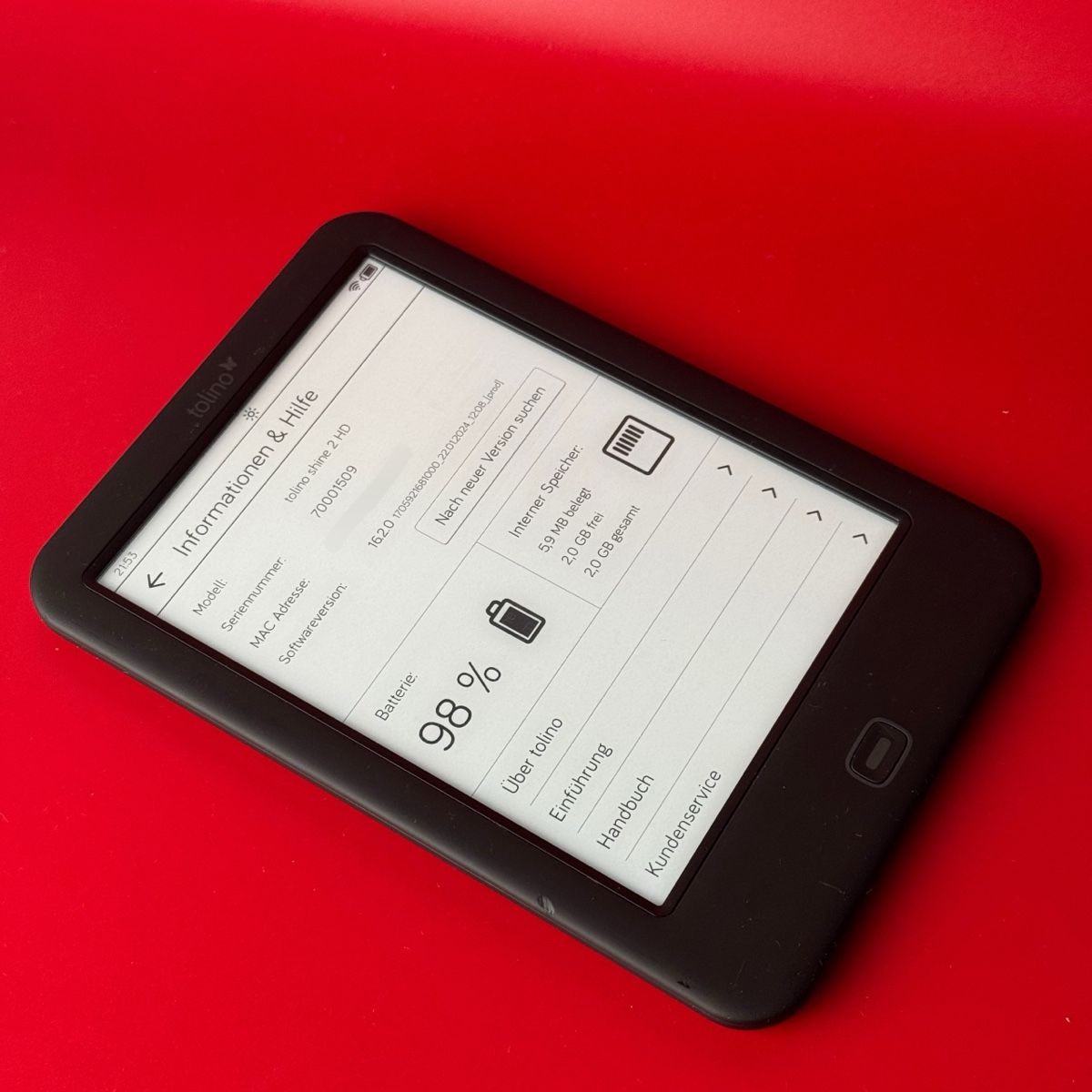 Tolino Tablettes PC: Tolino Shine 2 HD E-Reader  – D'occasion à Rümlang par vla_9g7d 1