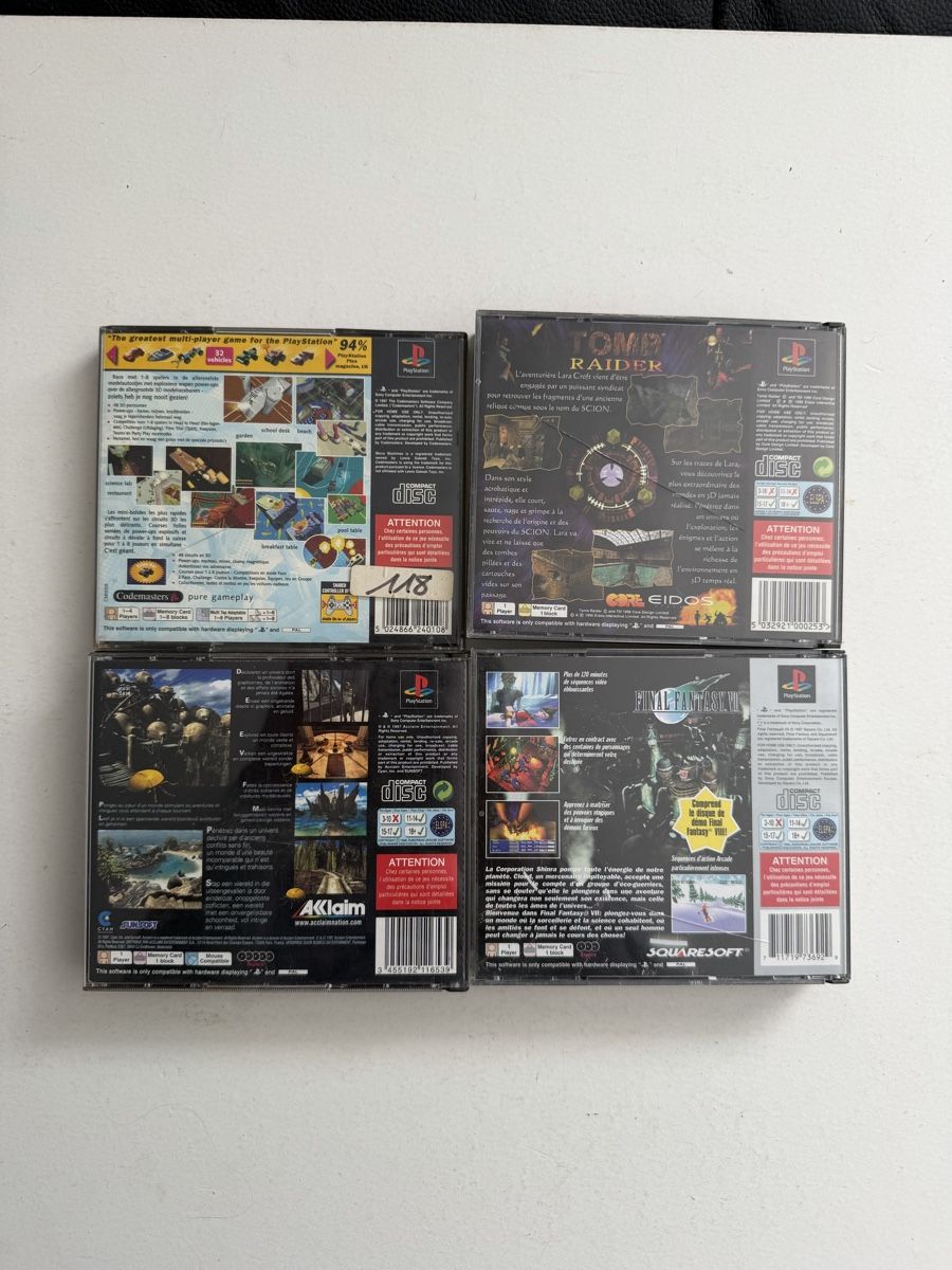 Spiele: Lot 4 jeux PlayStation 1 – Gebraucht aus Genève von sho_67qj 1