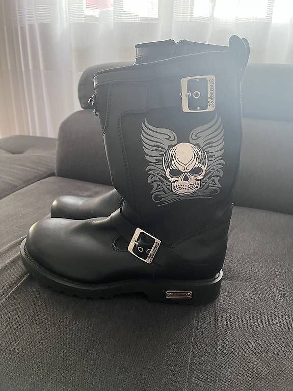 Herrenschuhe: Motorradstiefel Leder – Gebraucht aus Wauwil von jov_5xfr