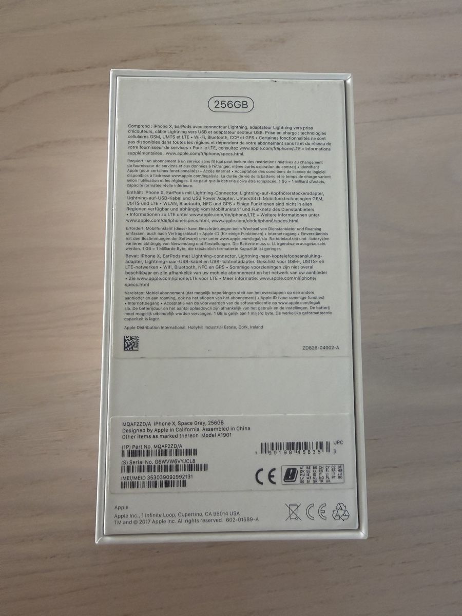 Apple Telefoni cellulari / Smartphones: Apple iPhone X 256GB Space Grey mit Zubehör & Box – Usato da Boppelsen venduto da WIB77 2