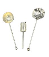 Coffee Scooper, Sugar Scuttle, Tea Strainer