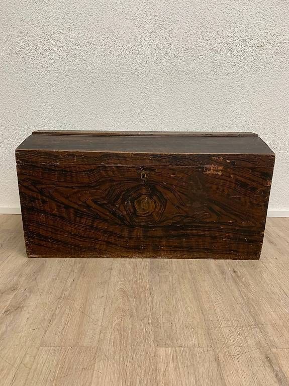 Cassapanche: Antike Biedermeier Truhe mit Fladermalerei – Usato da Obernau venduto da Arche_Noah_Brocki 1