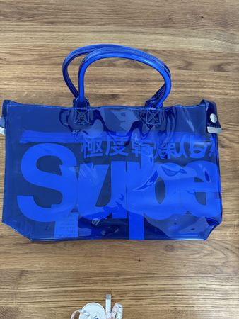 Superdry Tasche, blau, transparent, neuwertig!