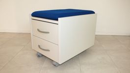 Kinderrollcontainer weiss/blau