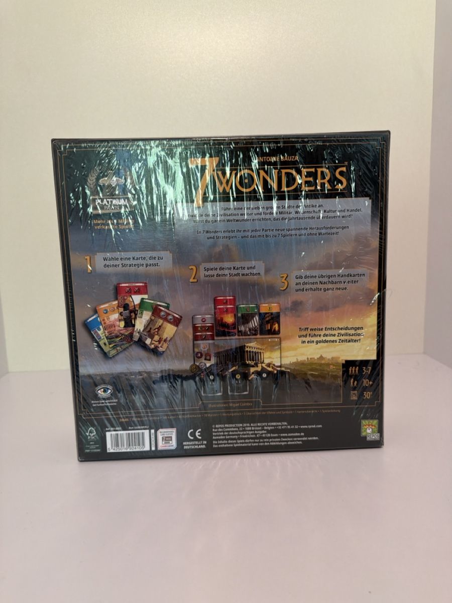 Giochi: 7 Wonders Brettspiel neu – Nuovo e nell'imballaggio originale da Erlenbach ZH venduto da dsc_6lbs 1