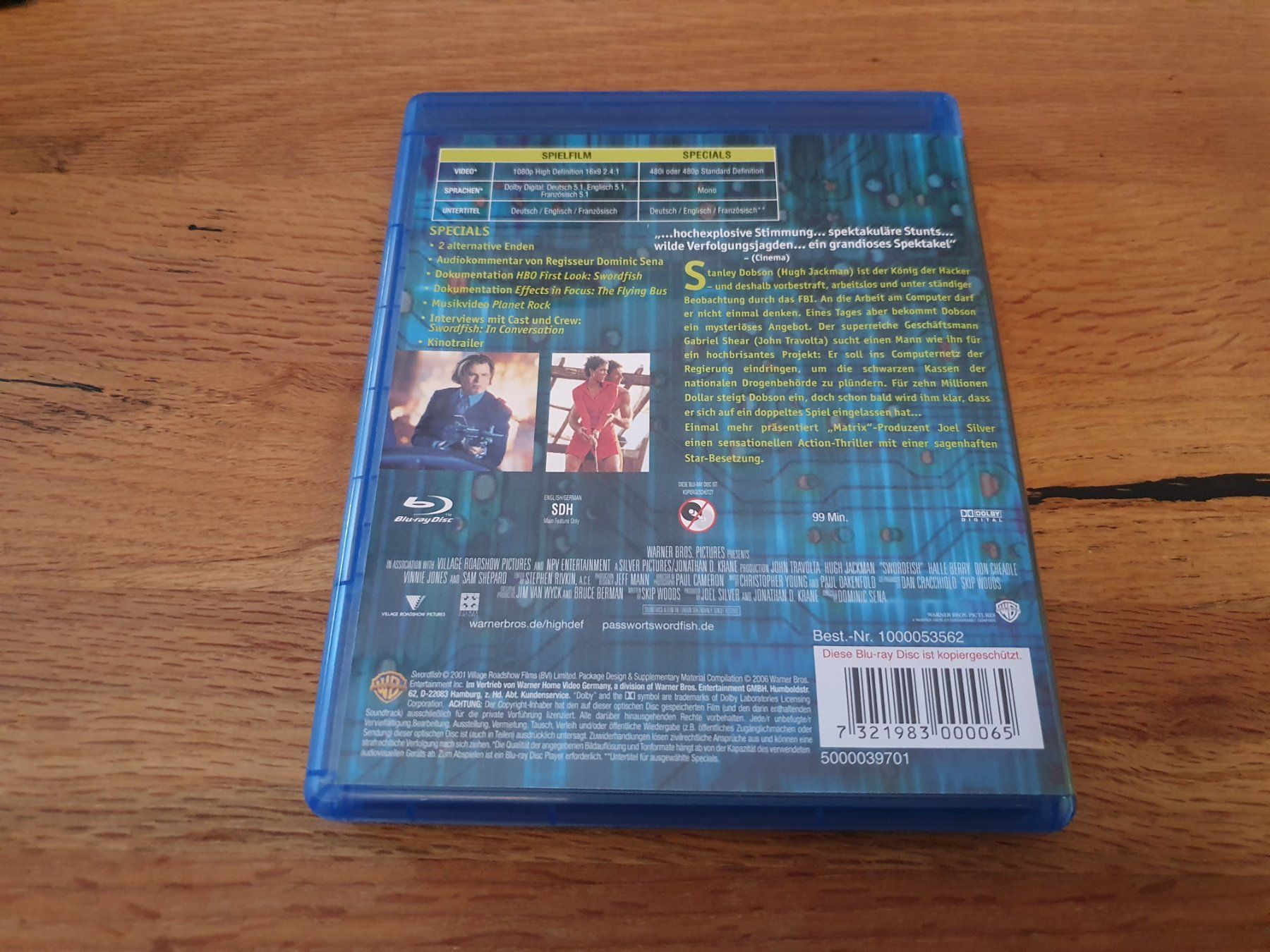 Tutti i DVDs: Passwort Swordfish - Blu-Ray - Neuwertig – Usato da Auenstein venduto da Trilos 1