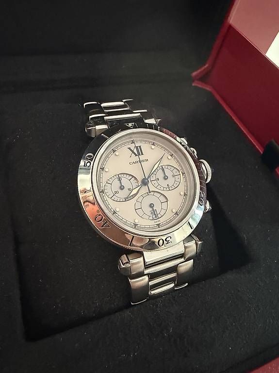 Cartier Uhren: Cartier Pasha Chronograph Quarz – Gebraucht aus Zürich von timeio-swapwatch 2