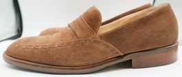 JOOP! Mocassins veau velours Cognac, doublés cuir